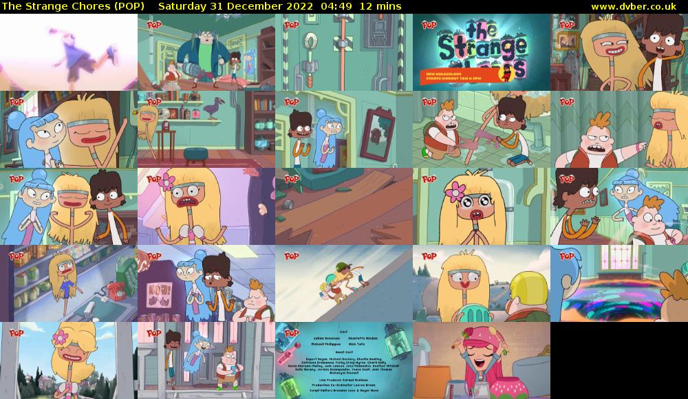 The Strange Chores (POP) Saturday 31 December 2022 04:49 - 05:01