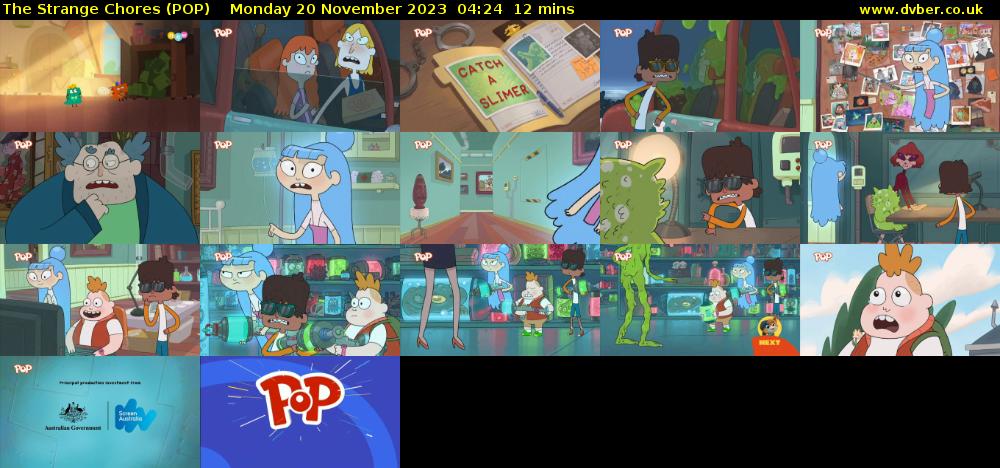 The Strange Chores (POP) Monday 20 November 2023 04:24 - 04:36