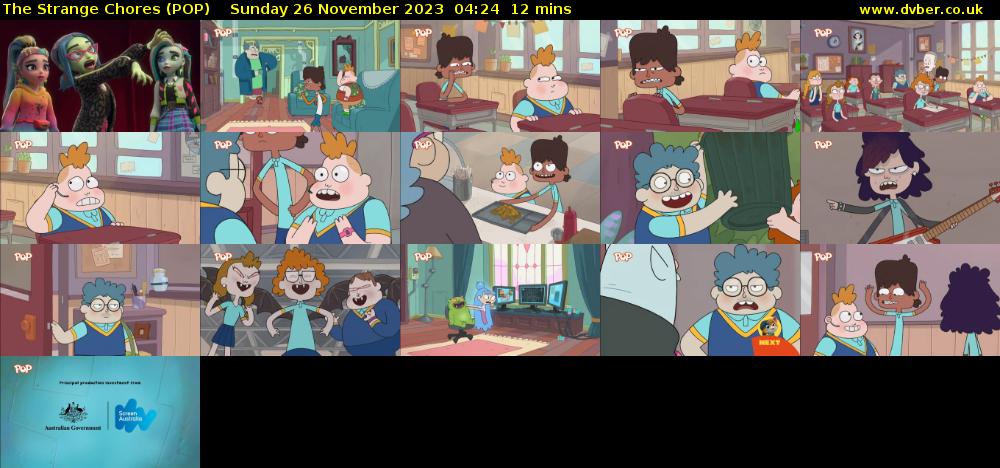 The Strange Chores (POP) Sunday 26 November 2023 04:24 - 04:36