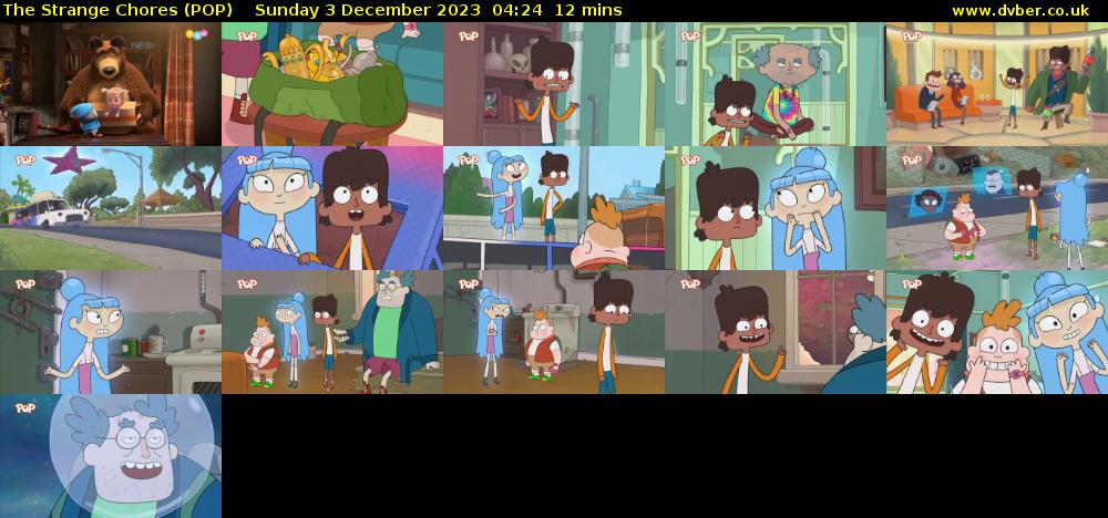 The Strange Chores (POP) Sunday 3 December 2023 04:24 - 04:36