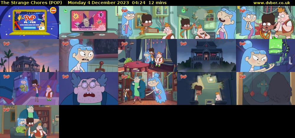 The Strange Chores (POP) Monday 4 December 2023 04:24 - 04:36