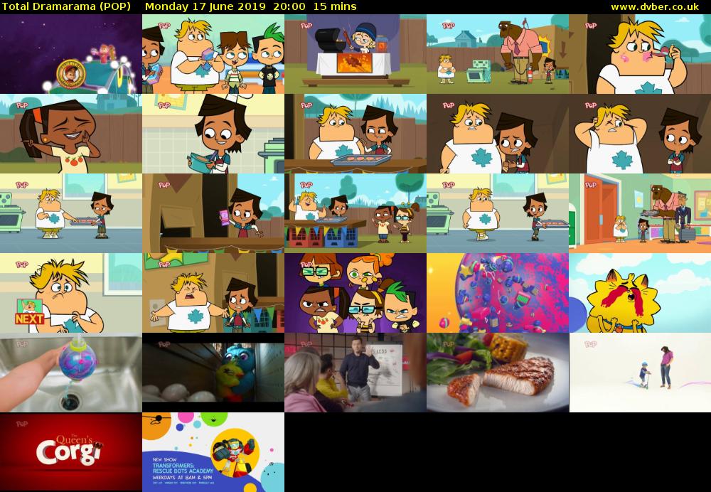 Total Dramarama (POP) Monday 17 June 2019 20:00 - 20:15