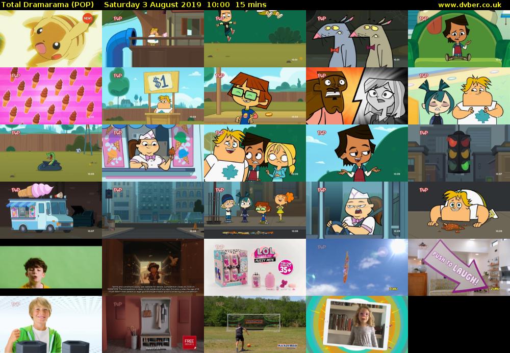 Total Dramarama (POP) Saturday 3 August 2019 10:00 - 10:15