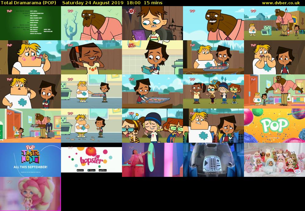 Total Dramarama (POP) Saturday 24 August 2019 18:00 - 18:15