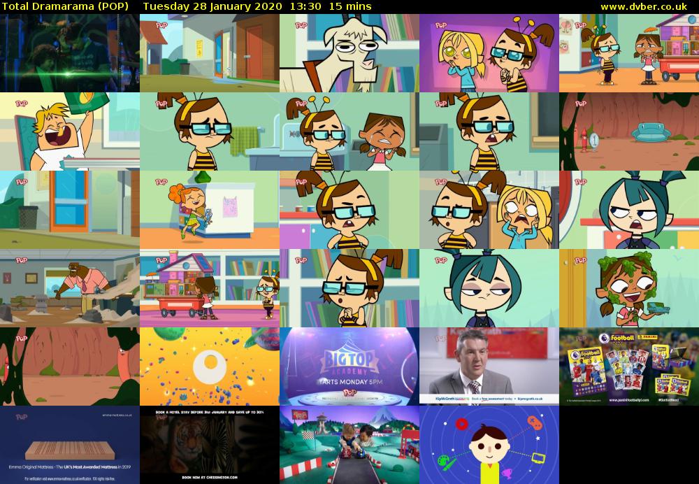 Total Dramarama (POP) Tuesday 28 January 2020 13:30 - 13:45
