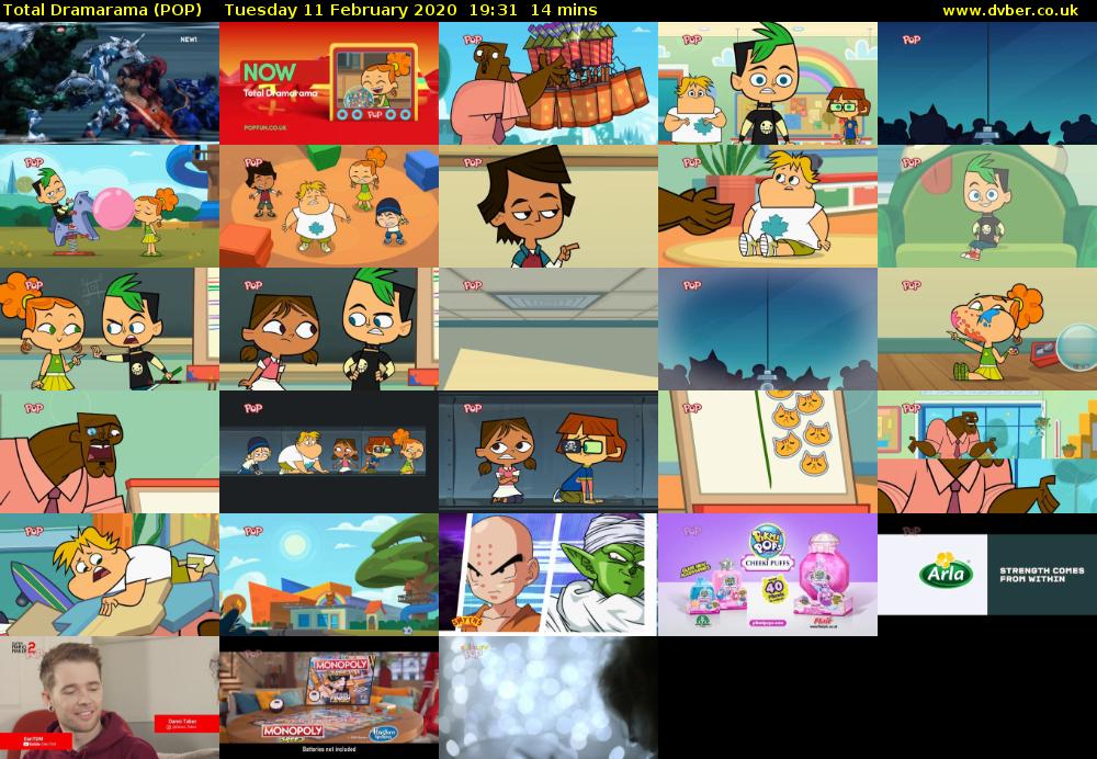 Total Dramarama (POP) Tuesday 11 February 2020 19:31 - 19:45