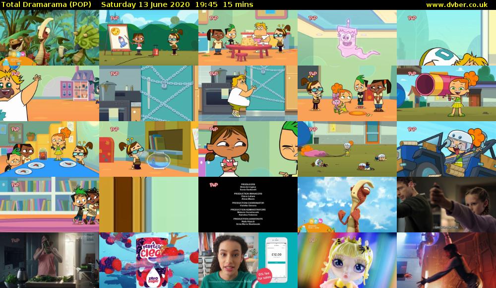 Total Dramarama (POP) Saturday 13 June 2020 19:45 - 20:00