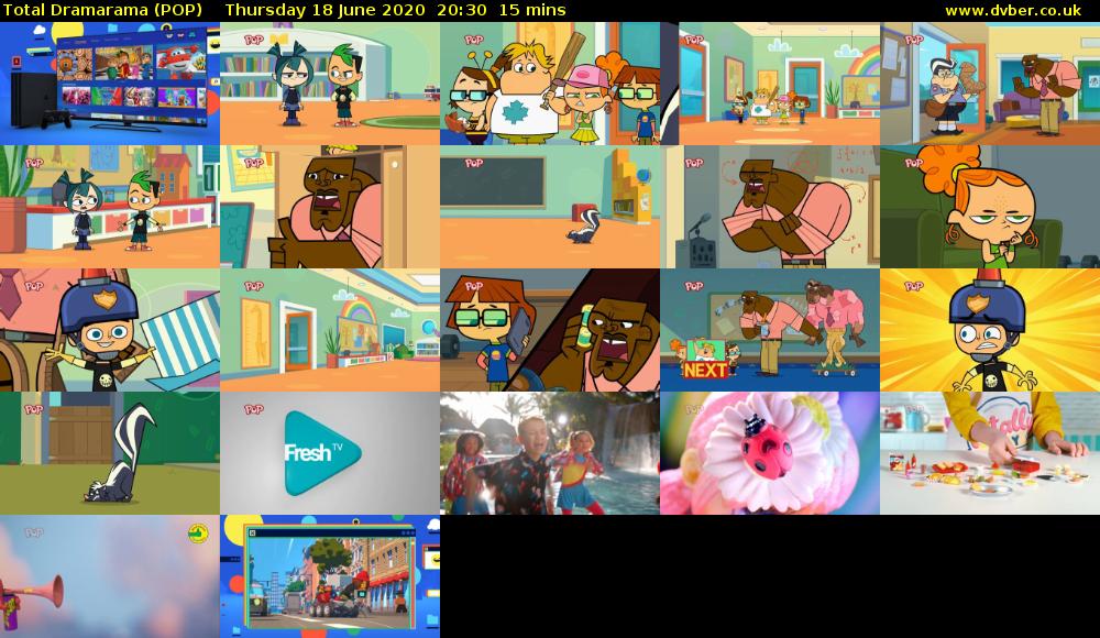 Total Dramarama (POP) Thursday 18 June 2020 20:30 - 20:45