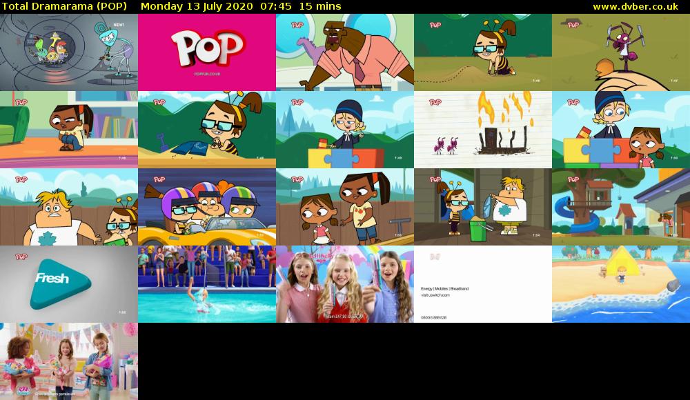 Total Dramarama (POP) Monday 13 July 2020 07:45 - 08:00