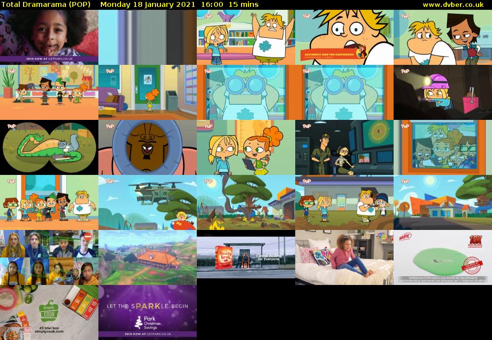 Total Dramarama (POP) Monday 18 January 2021 16:00 - 16:15