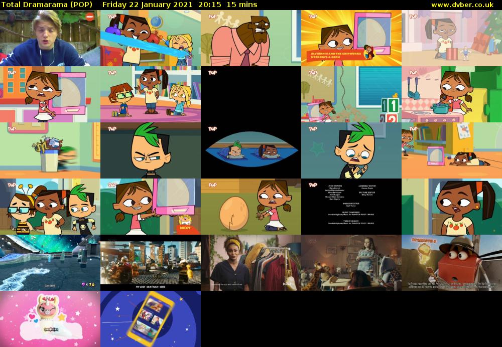 Total Dramarama (POP) Friday 22 January 2021 20:15 - 20:30