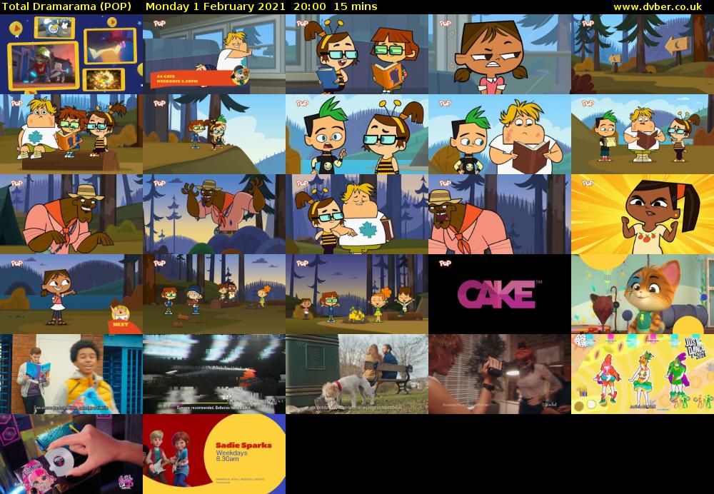 Total Dramarama (POP) Monday 1 February 2021 20:00 - 20:15
