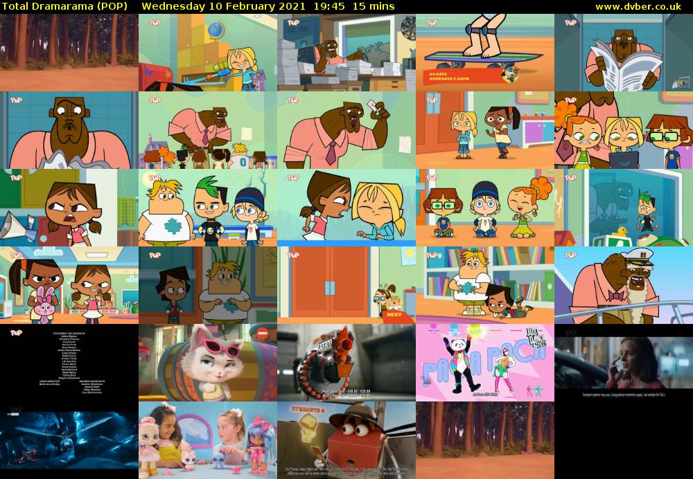 Total Dramarama (POP) Wednesday 10 February 2021 19:45 - 20:00