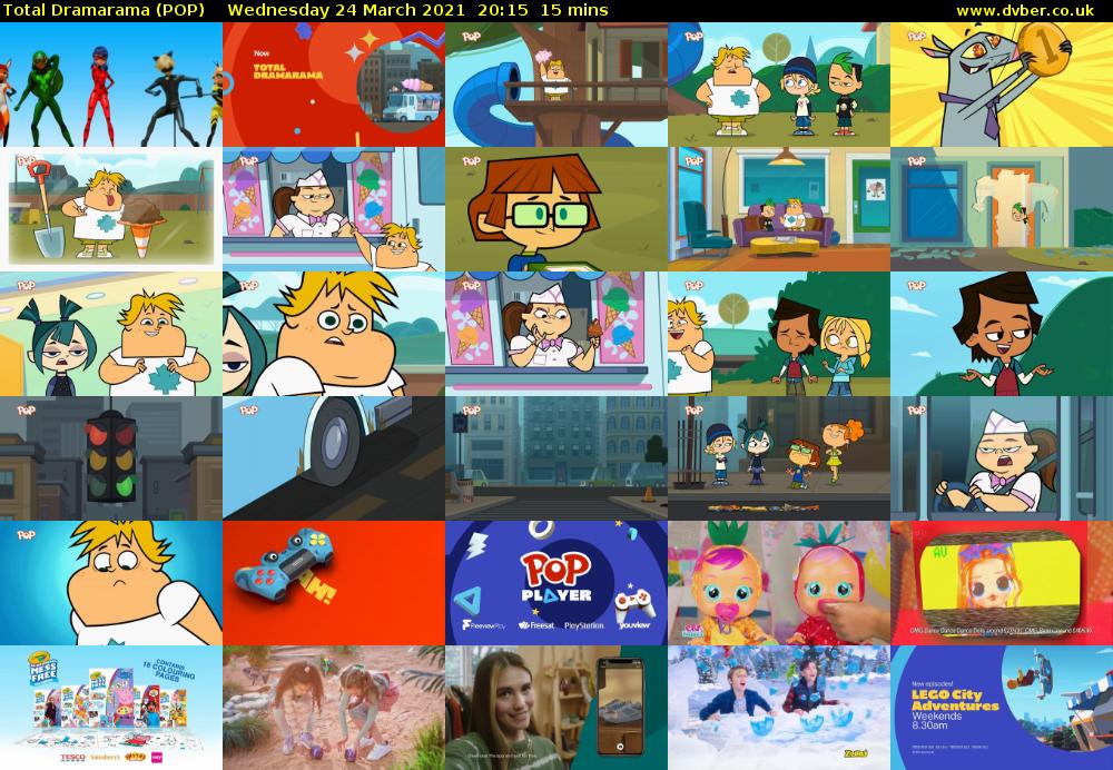Total Dramarama (POP) Wednesday 24 March 2021 20:15 - 20:30