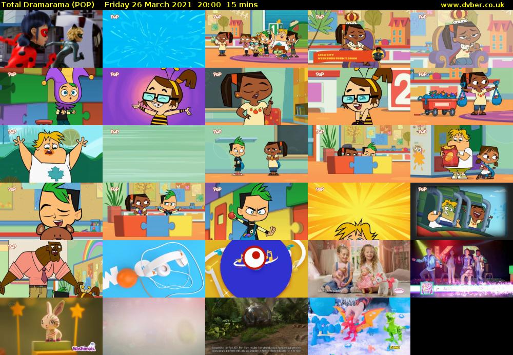 Total Dramarama (POP) Friday 26 March 2021 20:00 - 20:15