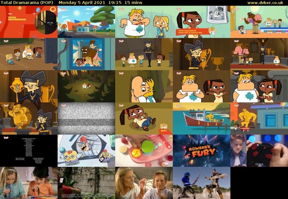 Total Dramarama (POP) Monday 5 April 2021 19:15 - 19:30