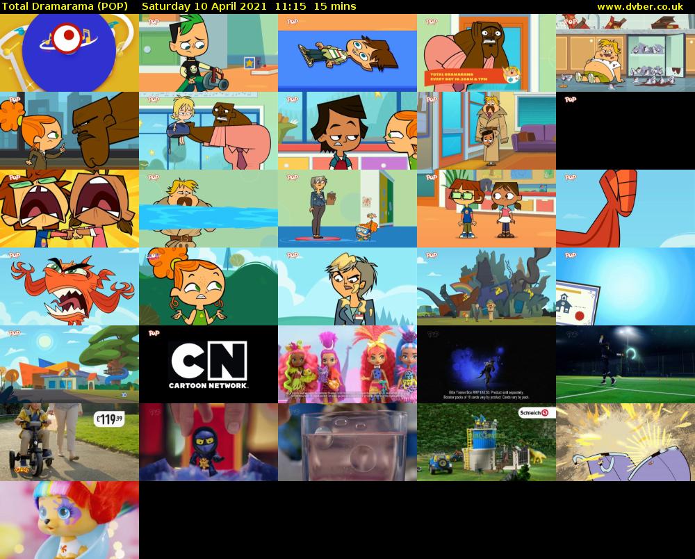 Total Dramarama (POP) Saturday 10 April 2021 11:15 - 11:30