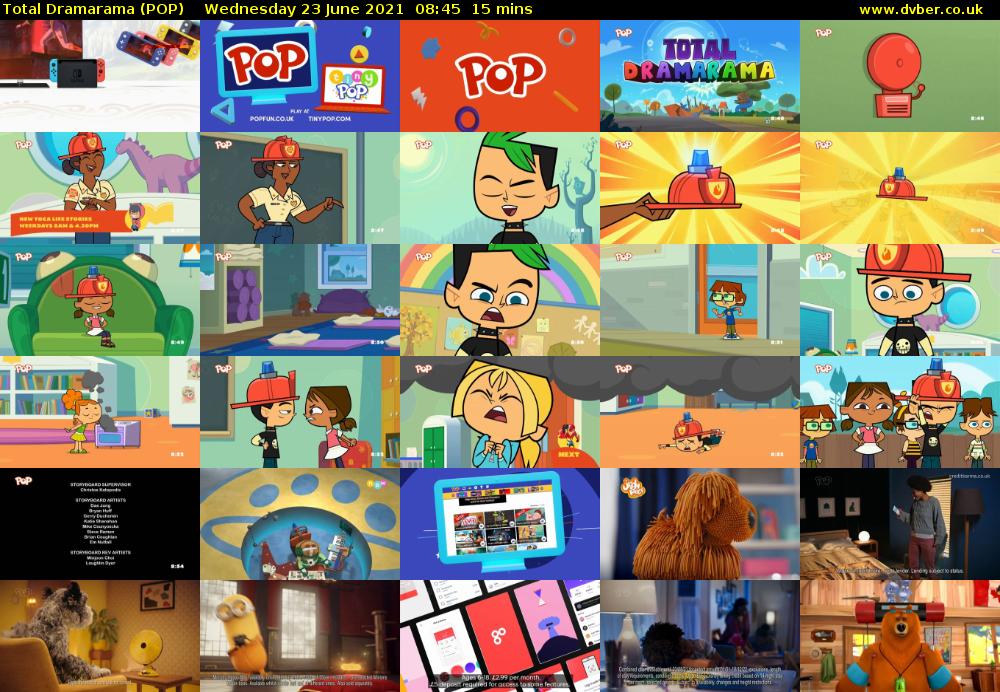 Total Dramarama (POP) Wednesday 23 June 2021 08:45 - 09:00