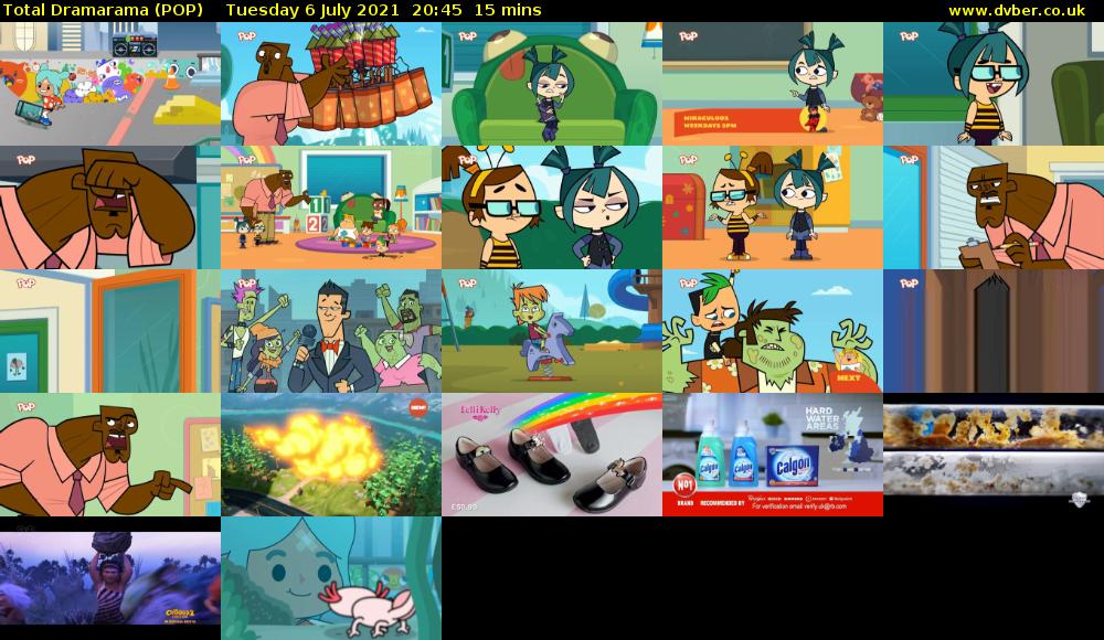 Total Dramarama (POP) Tuesday 6 July 2021 20:45 - 21:00