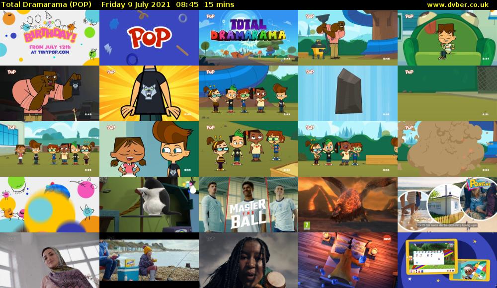 Total Dramarama (POP) Friday 9 July 2021 08:45 - 09:00