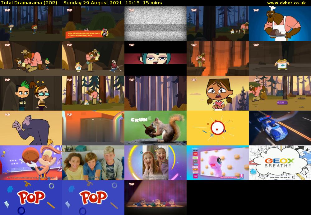 Total Dramarama (POP) Sunday 29 August 2021 19:15 - 19:30