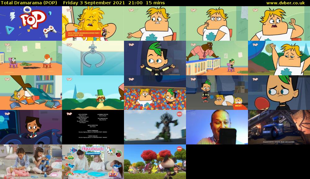Total Dramarama (POP) Friday 3 September 2021 21:00 - 21:15