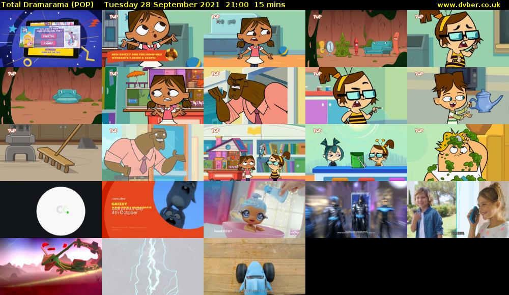 Total Dramarama (POP) Tuesday 28 September 2021 21:00 - 21:15