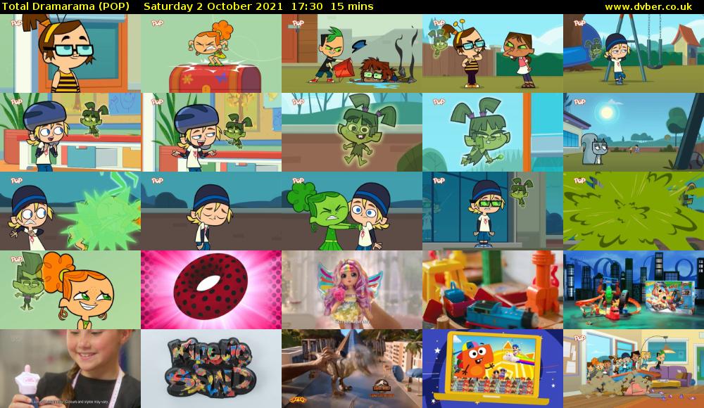 Total Dramarama (POP) Saturday 2 October 2021 17:30 - 17:45