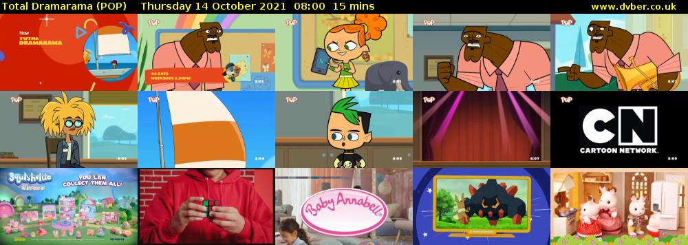 Total Dramarama (POP) Thursday 14 October 2021 08:00 - 08:15