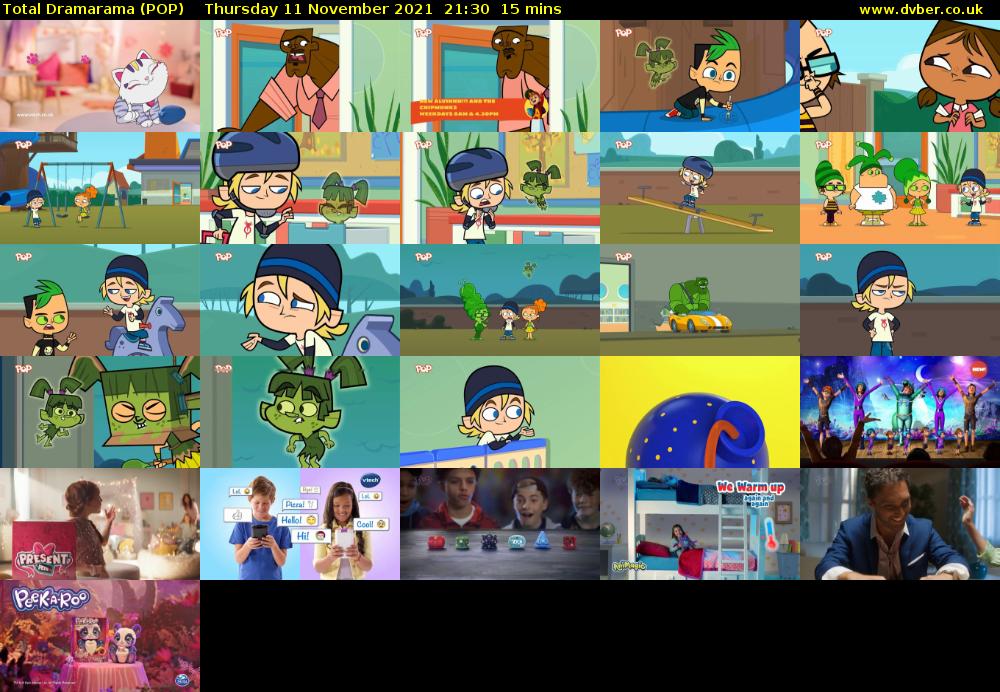 Total Dramarama (POP) Thursday 11 November 2021 21:30 - 21:45