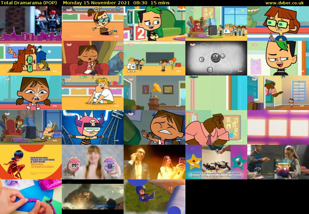 Total Dramarama (POP) Monday 15 November 2021 08:30 - 08:45