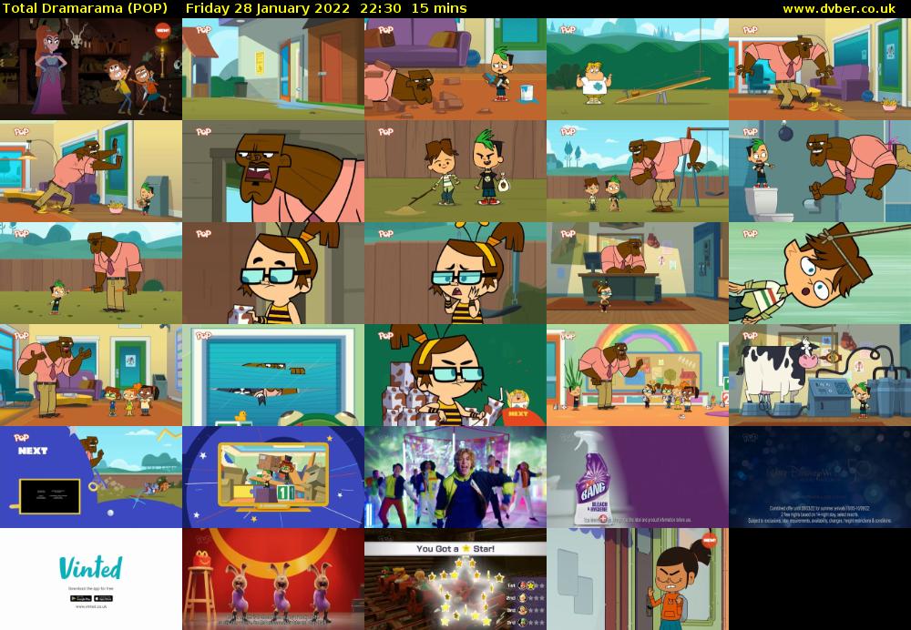 Total Dramarama (POP) Friday 28 January 2022 22:30 - 22:45