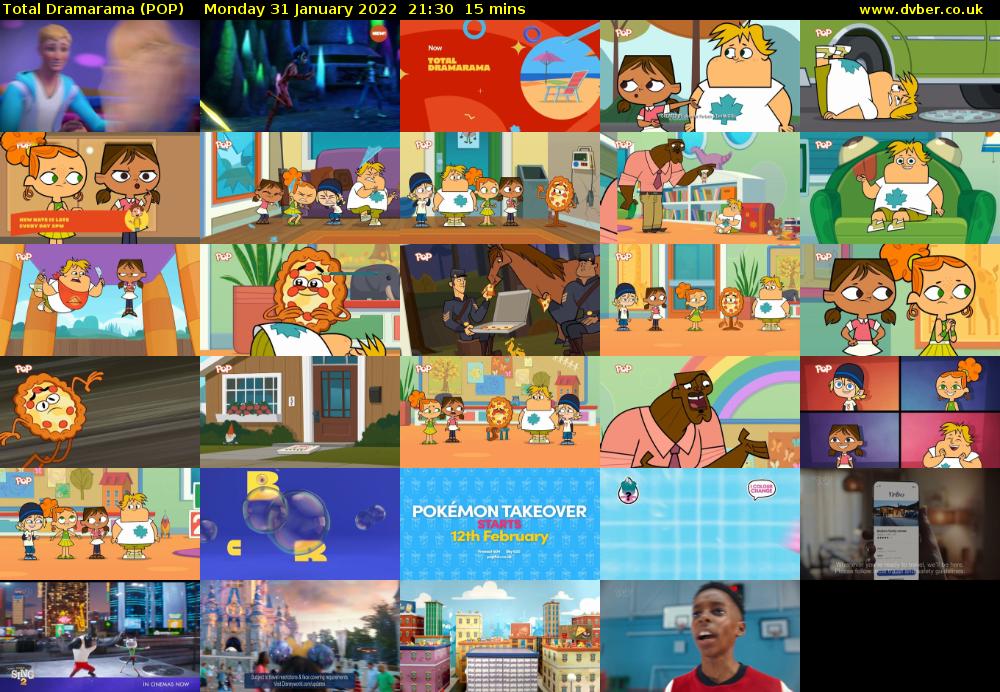 Total Dramarama (POP) Monday 31 January 2022 21:30 - 21:45