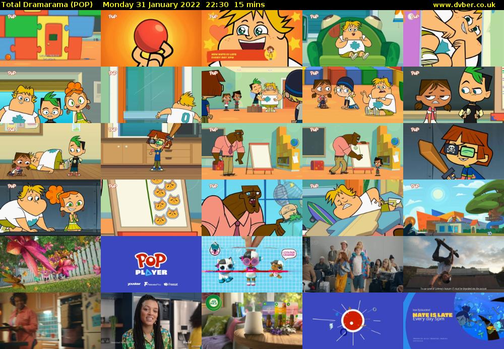 Total Dramarama (POP) Monday 31 January 2022 22:30 - 22:45