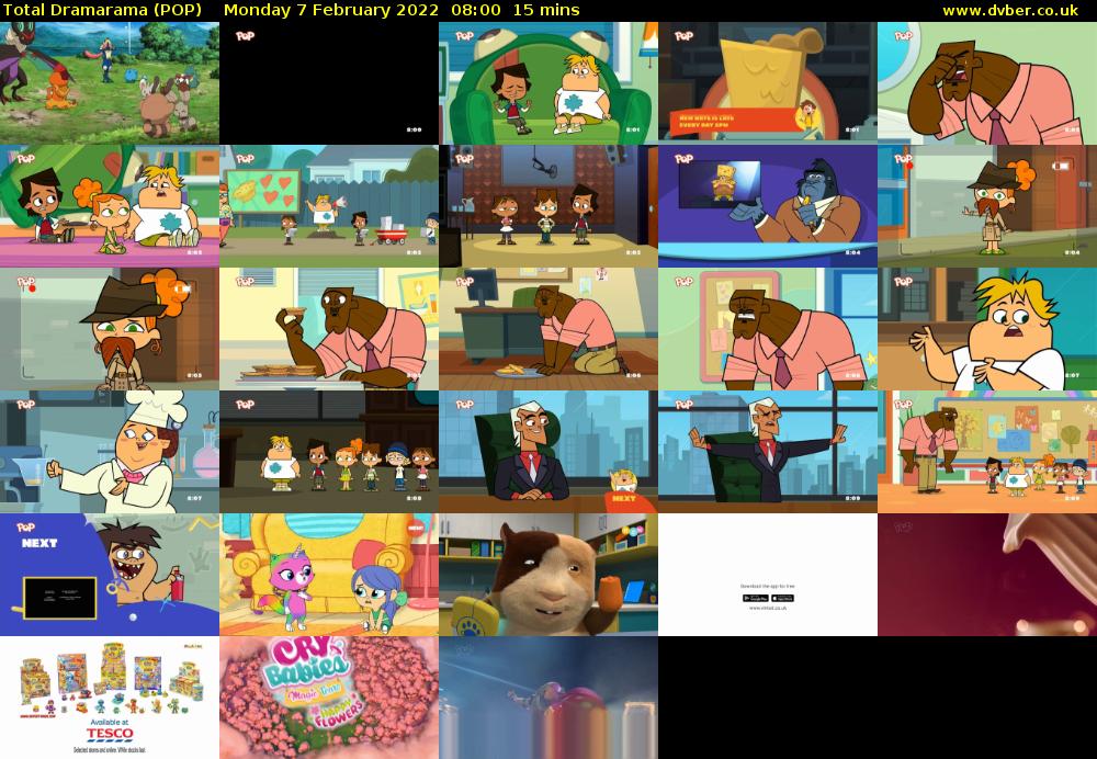 Total Dramarama (POP) Monday 7 February 2022 08:00 - 08:15