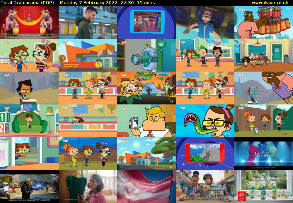 Total Dramarama (POP) Monday 7 February 2022 22:30 - 22:45