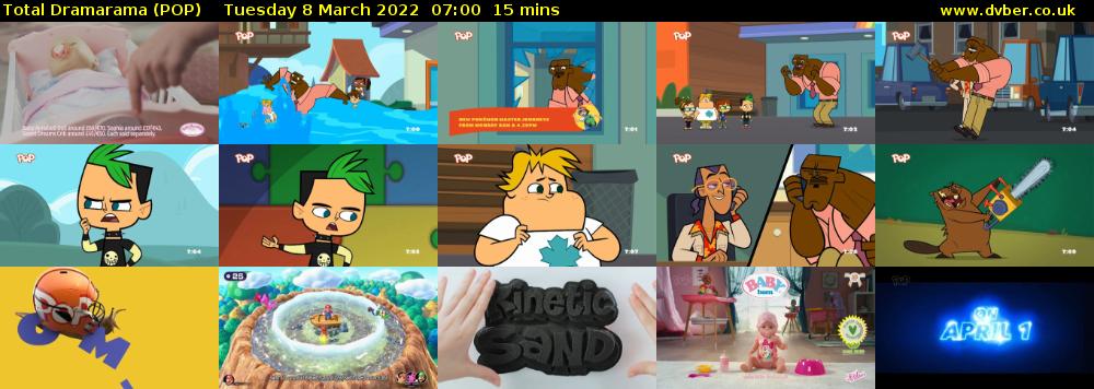 Total Dramarama (POP) Tuesday 8 March 2022 07:00 - 07:15
