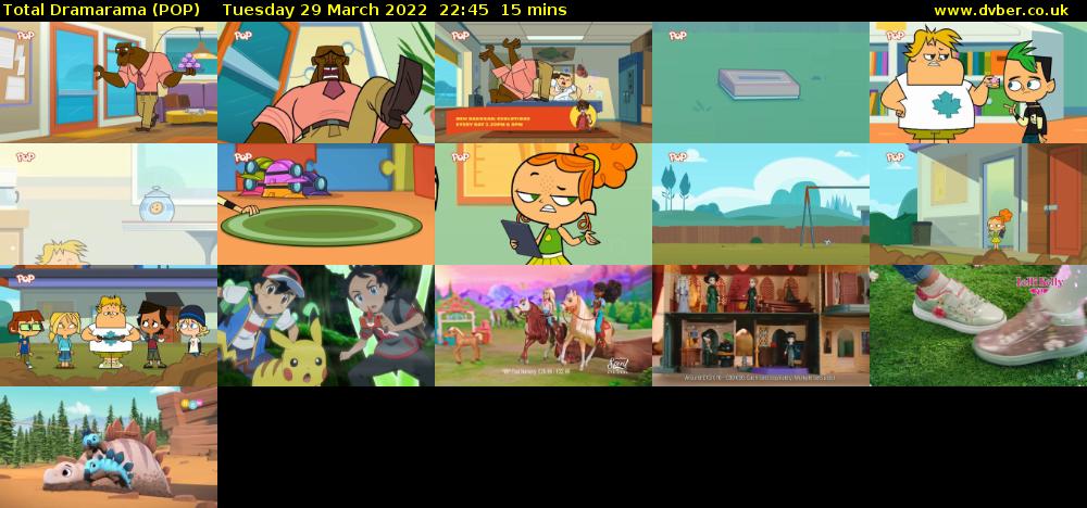 Total Dramarama (POP) Tuesday 29 March 2022 22:45 - 23:00