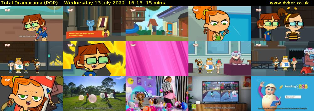 Total Dramarama (POP) Wednesday 13 July 2022 16:15 - 16:30