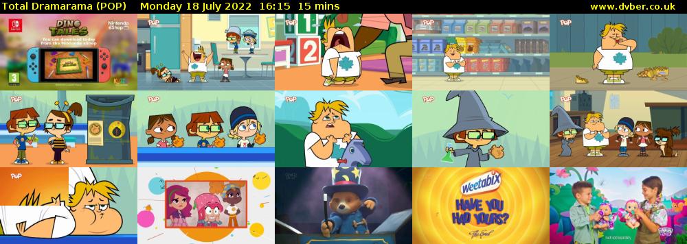 Total Dramarama (POP) Monday 18 July 2022 16:15 - 16:30