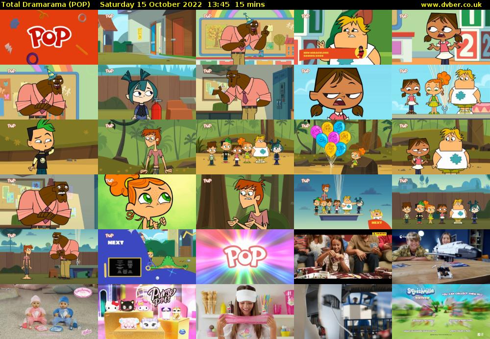 Total Dramarama (POP) Saturday 15 October 2022 13:45 - 14:00