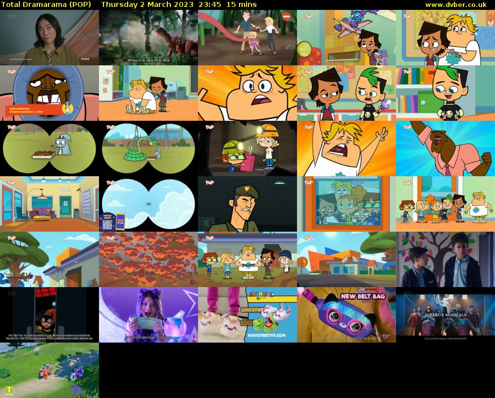 Total Dramarama (POP) Thursday 2 March 2023 23:45 - 00:00