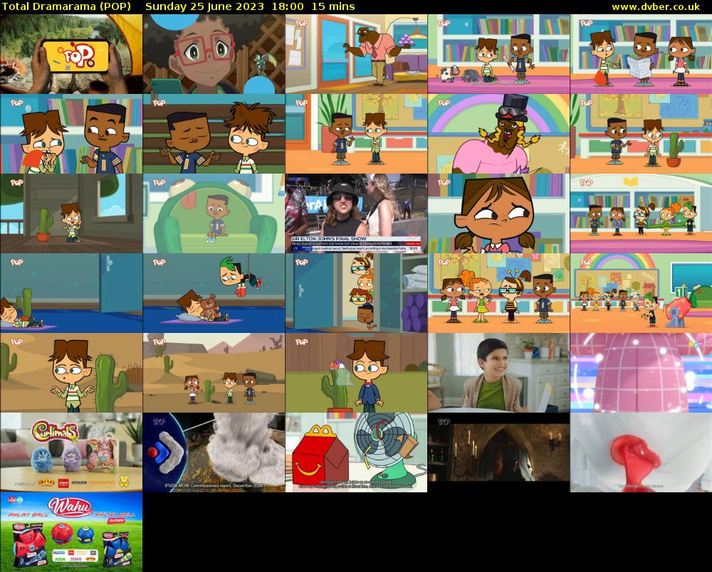 Total Dramarama (POP) Sunday 25 June 2023 18:00 - 18:15