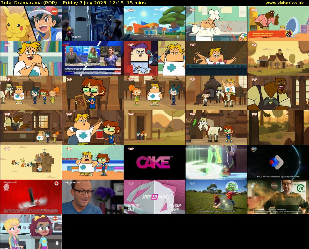 Total Dramarama (POP) Friday 7 July 2023 12:15 - 12:30