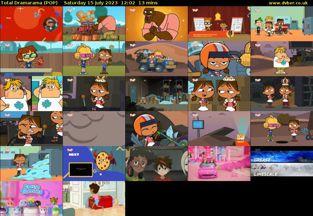 Total Dramarama (POP) Saturday 15 July 2023 12:02 - 12:15