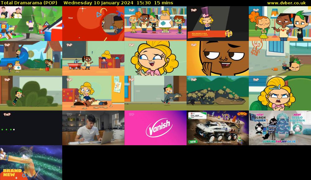 Total Dramarama (POP) Wednesday 10 January 2024 15:30 - 15:45