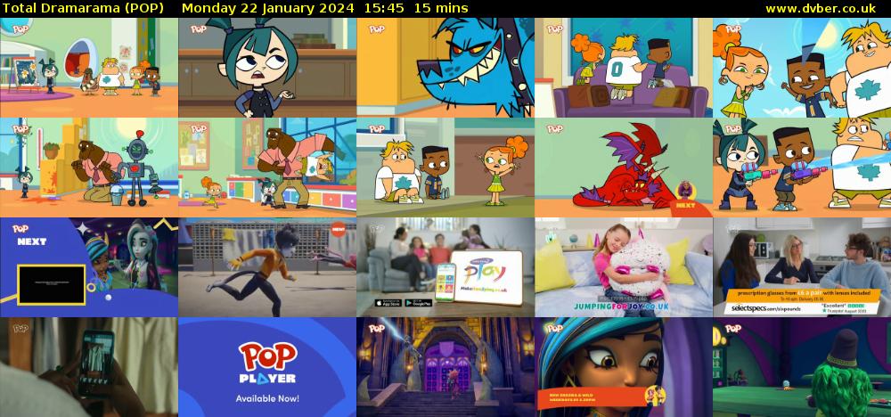 Total Dramarama (POP) Monday 22 January 2024 15:45 - 16:00