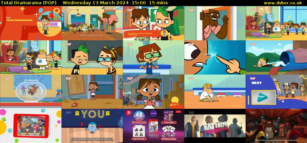 Total Dramarama (POP) Wednesday 13 March 2024 15:00 - 15:15