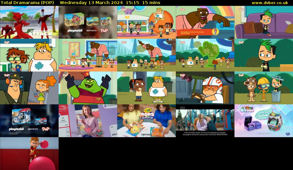 Total Dramarama (POP) Wednesday 13 March 2024 15:15 - 15:30