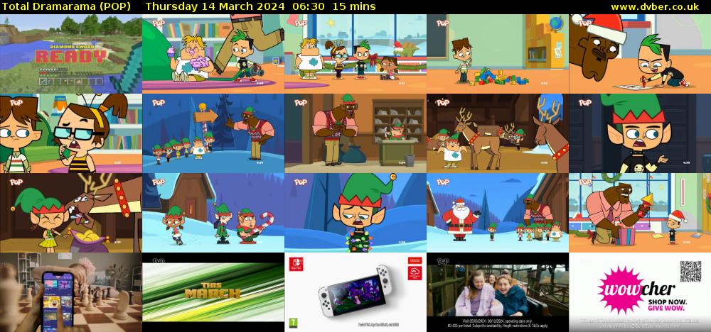 Total Dramarama (POP) Thursday 14 March 2024 06:30 - 06:45